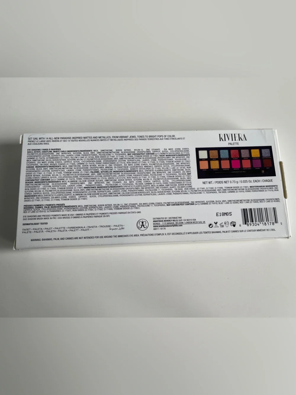 Anastasia Beverly Hills Rivera eyeshadow palette 14 Shadows